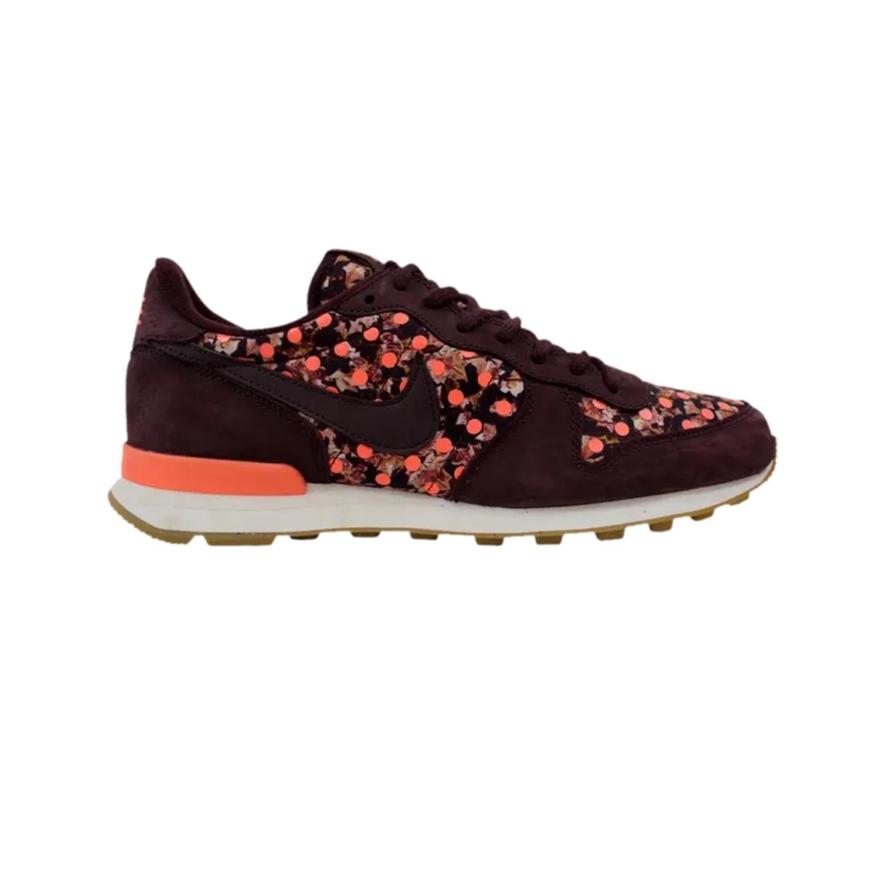 Rare Nike Internationalist Liberty QS Women's Burgundy W/ Coral Running Shoes